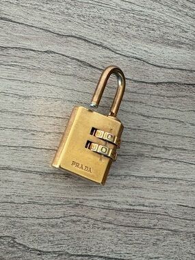 PRADA Gold Combination Padlock